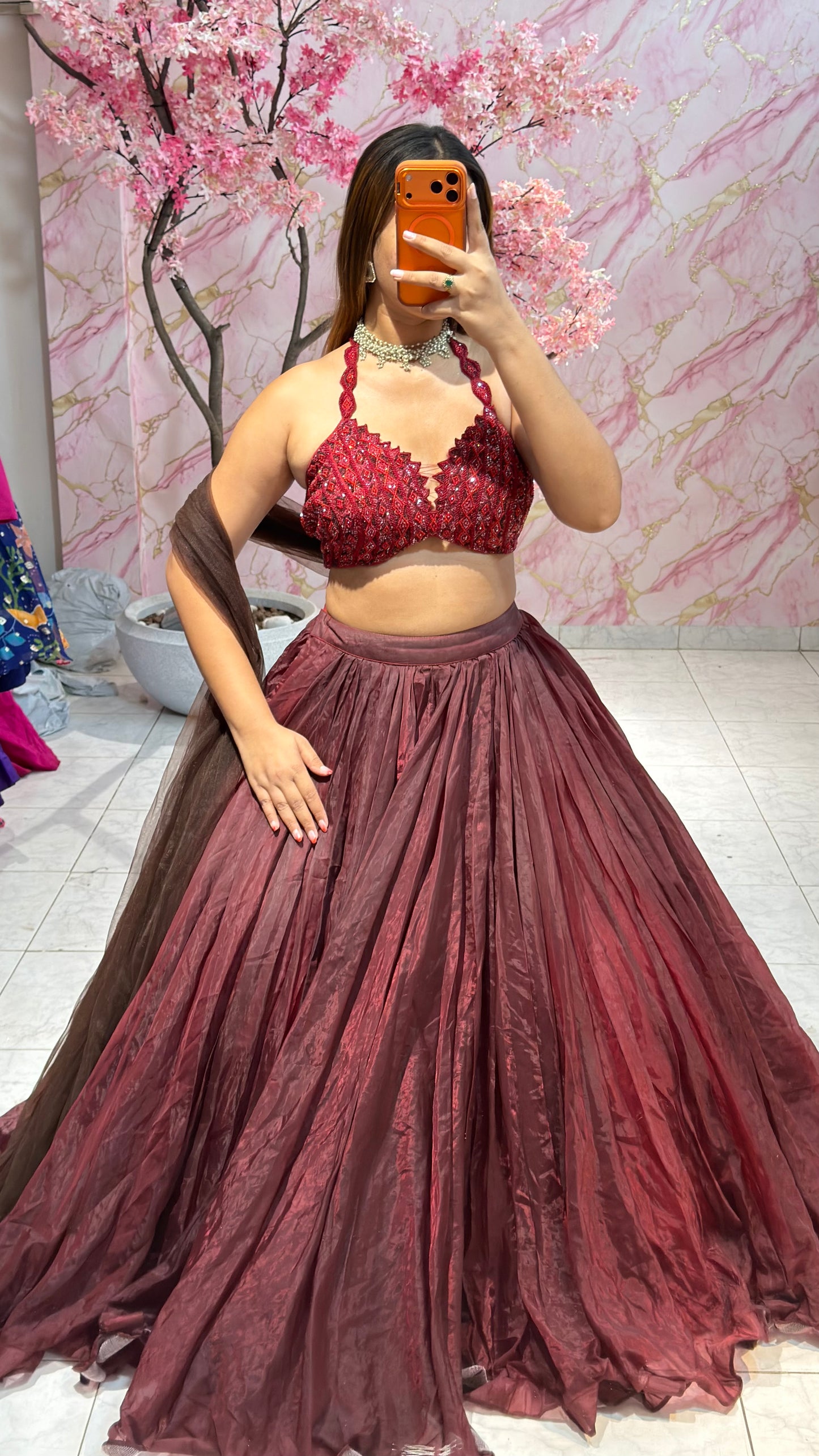 Embellished wedding lehenga 4028