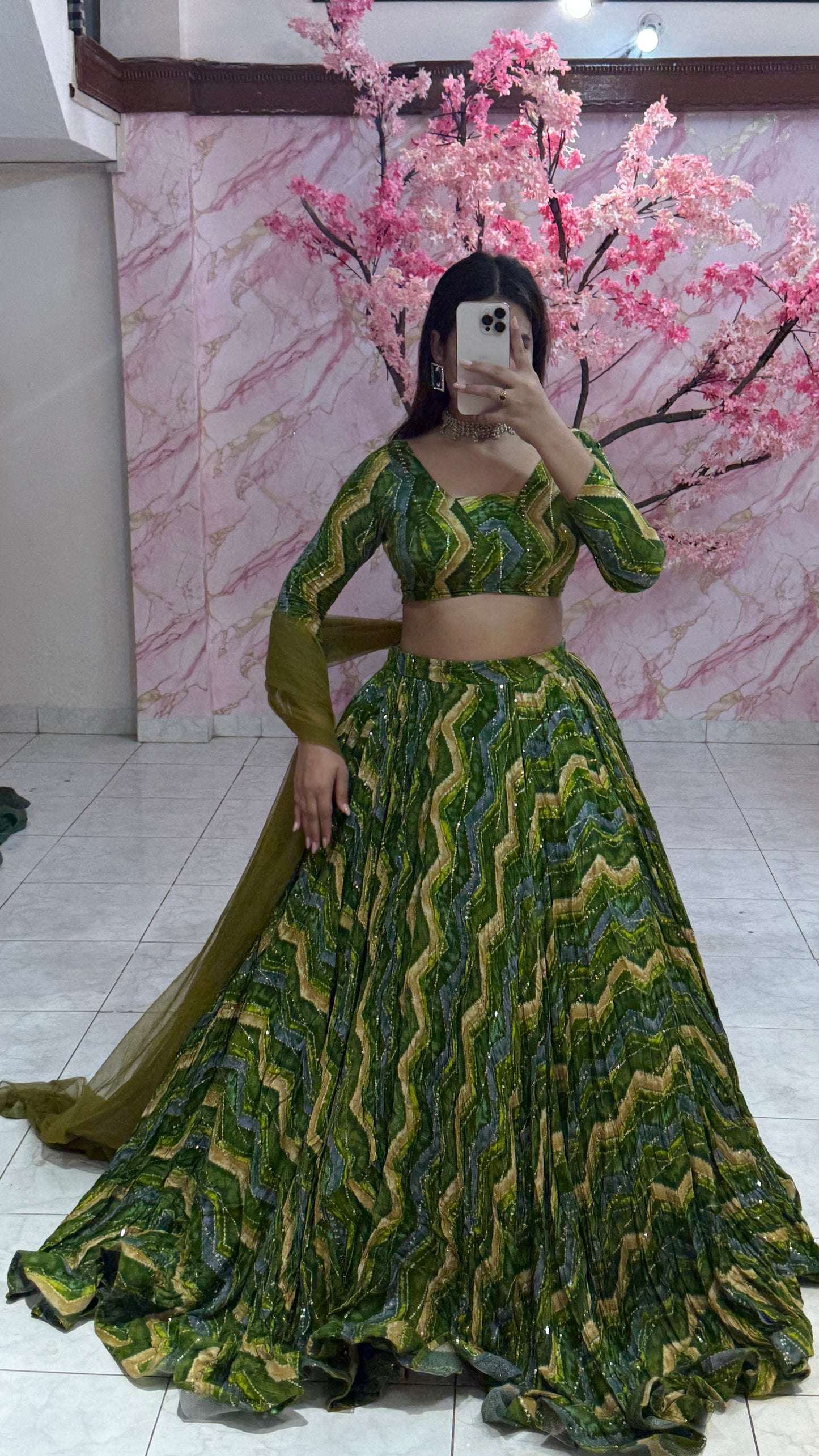 Beautiful flairy lehenga 360