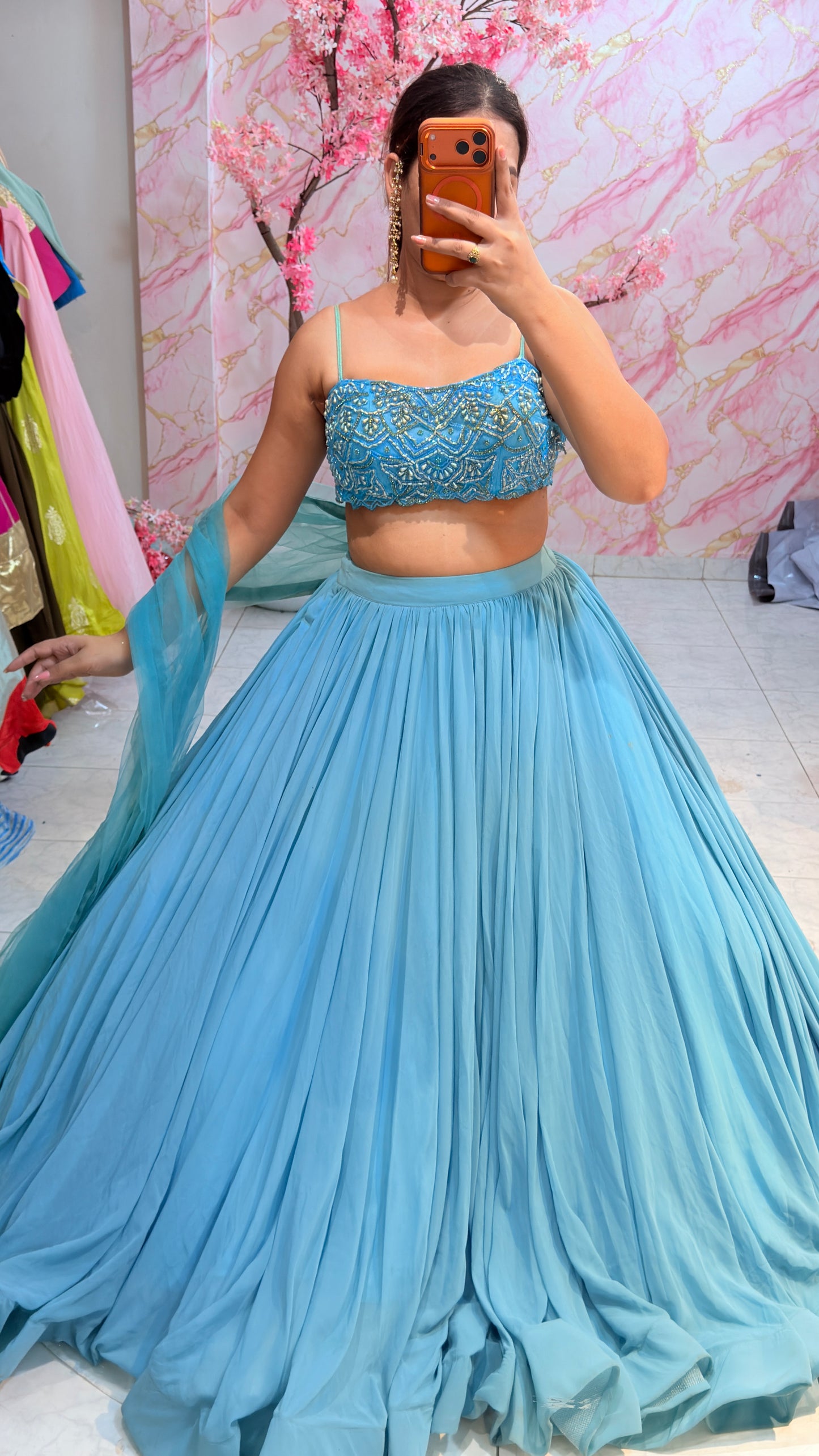 Embellished wedding lehenga 4059
