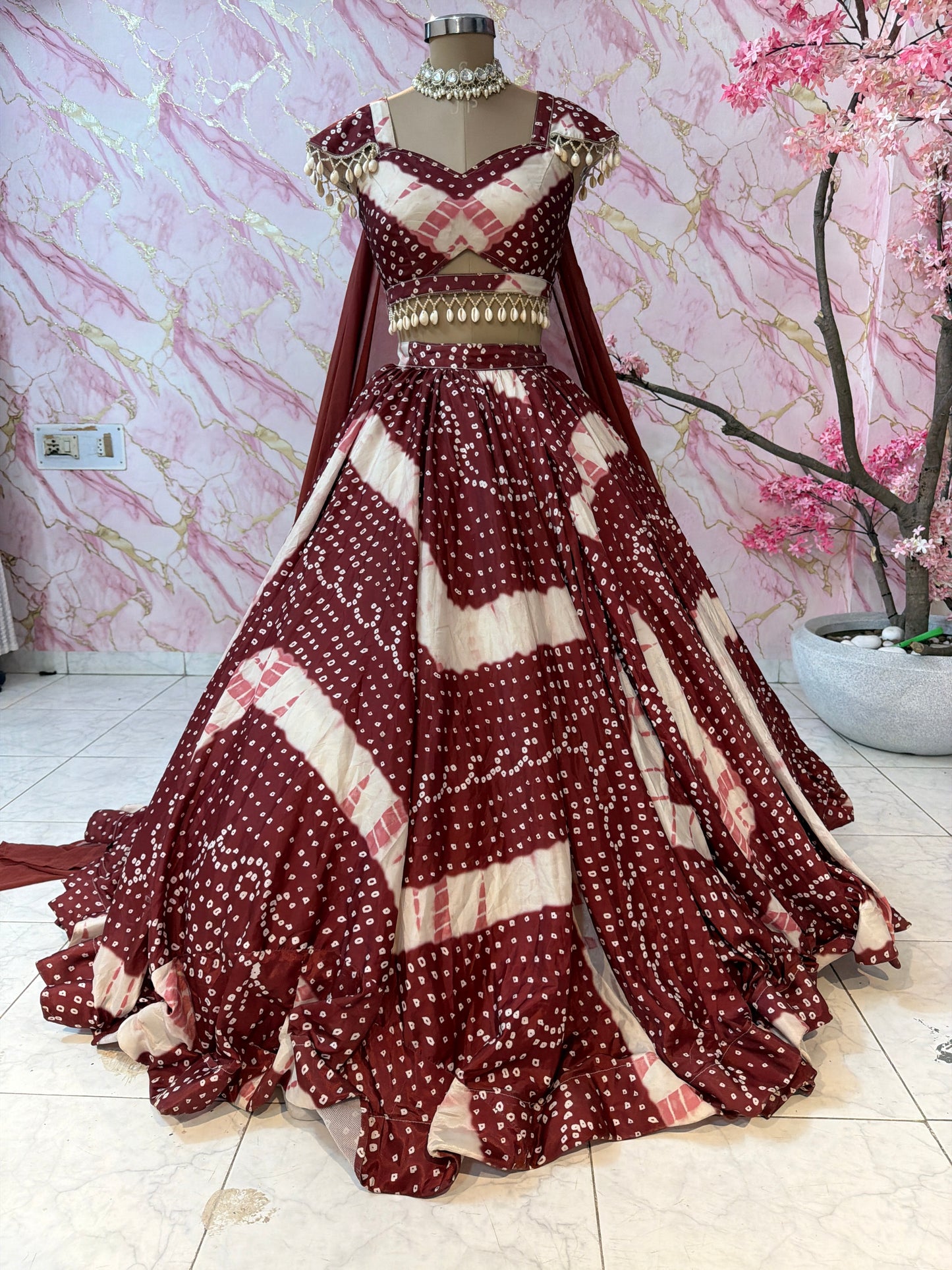 Embellished wedding lehenga 4088
