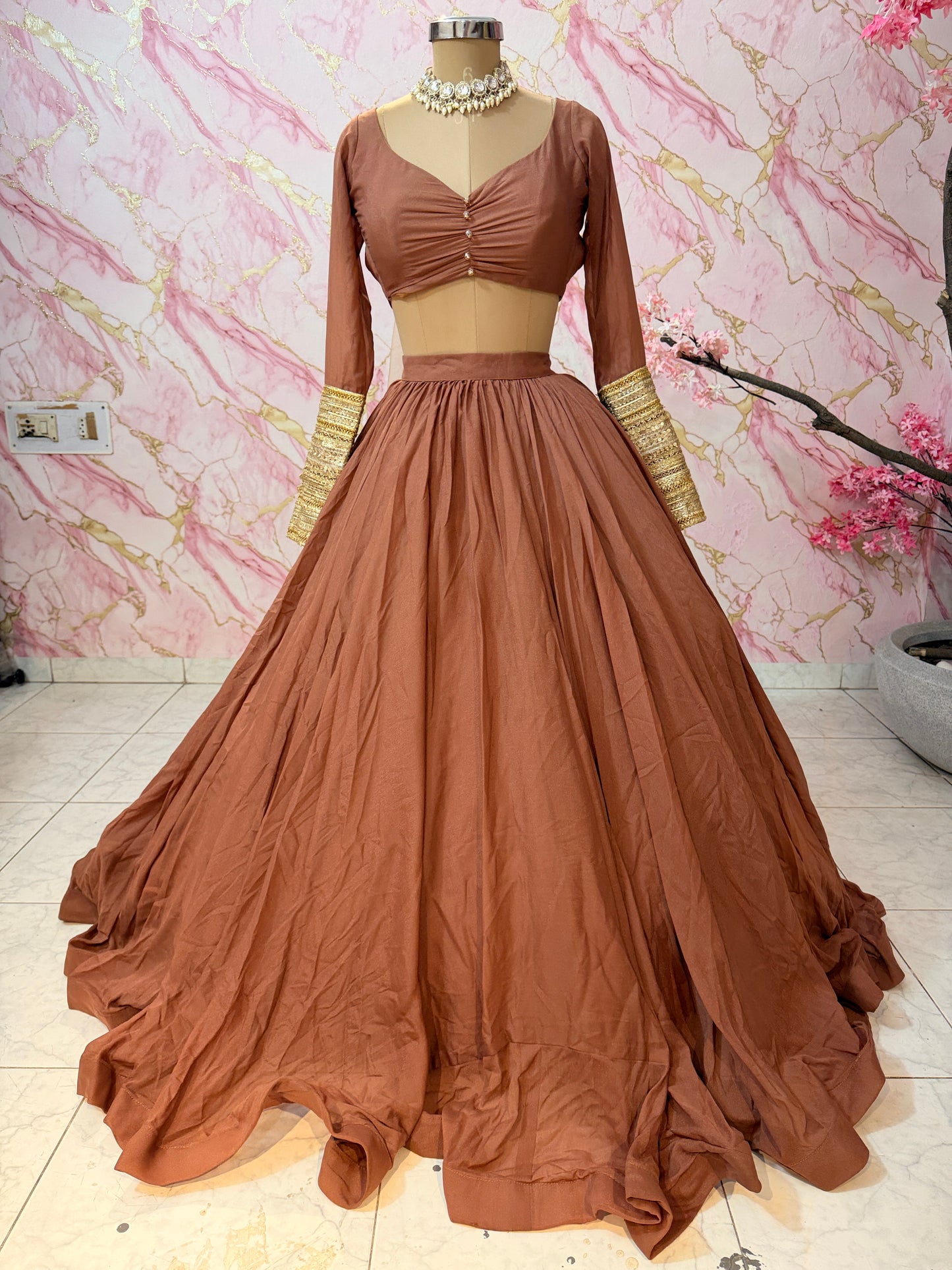 Embellished wedding lehenga 4122