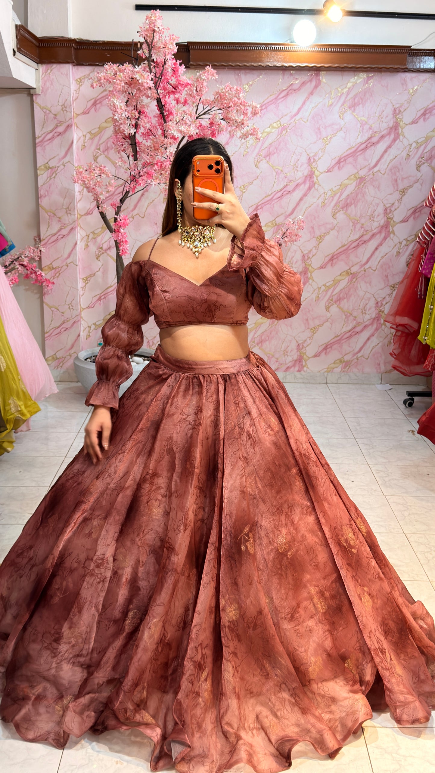 Embellished wedding lehenga 4081