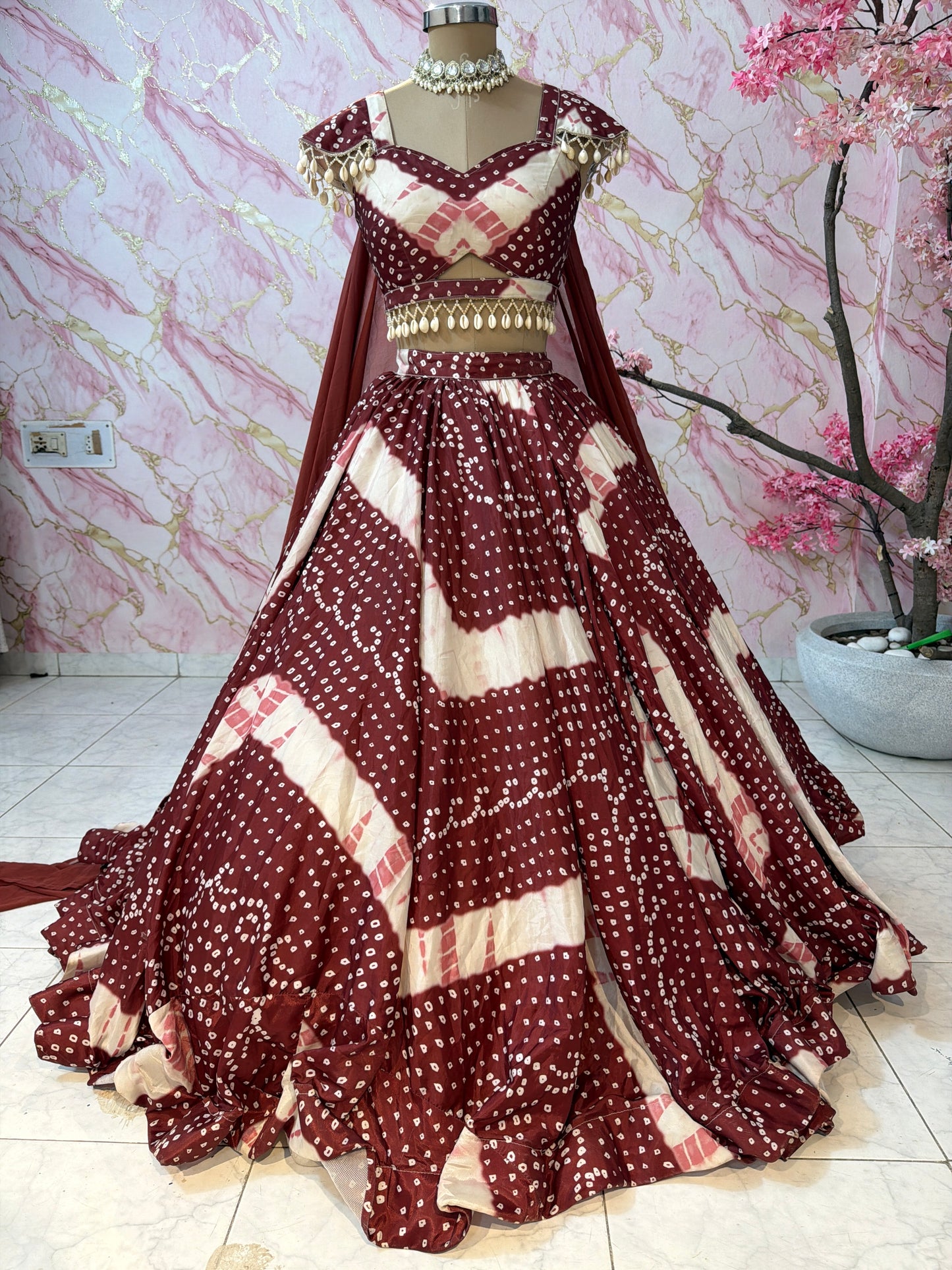 Embellished wedding lehenga 4088
