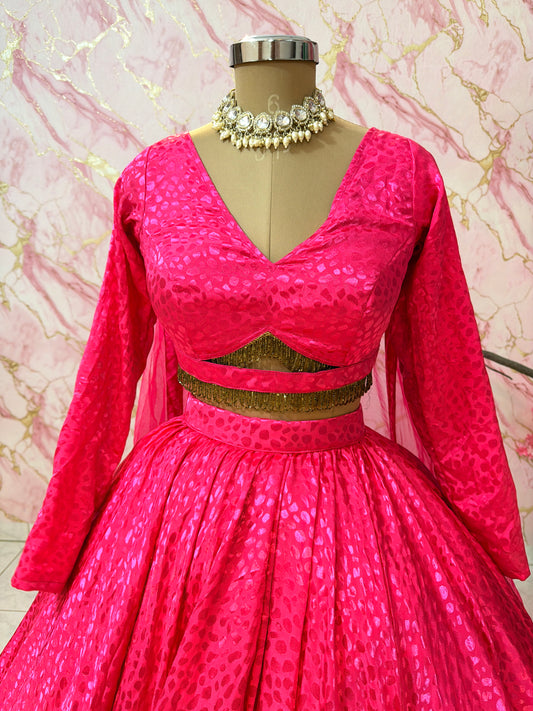 Embellished wedding lehenga 4109