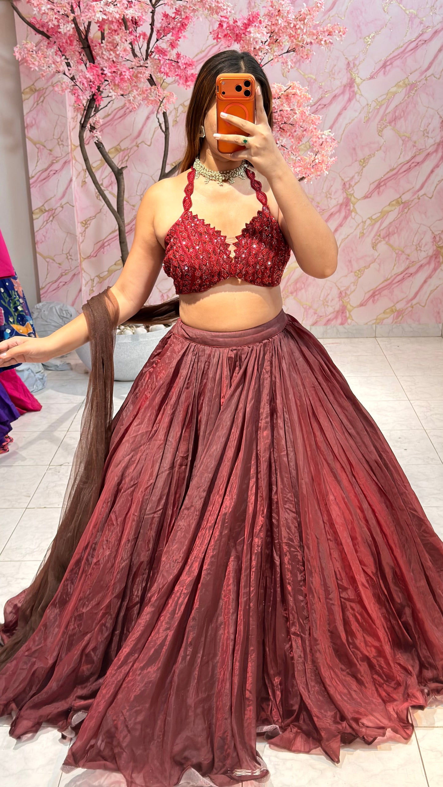 Embellished wedding lehenga 4028