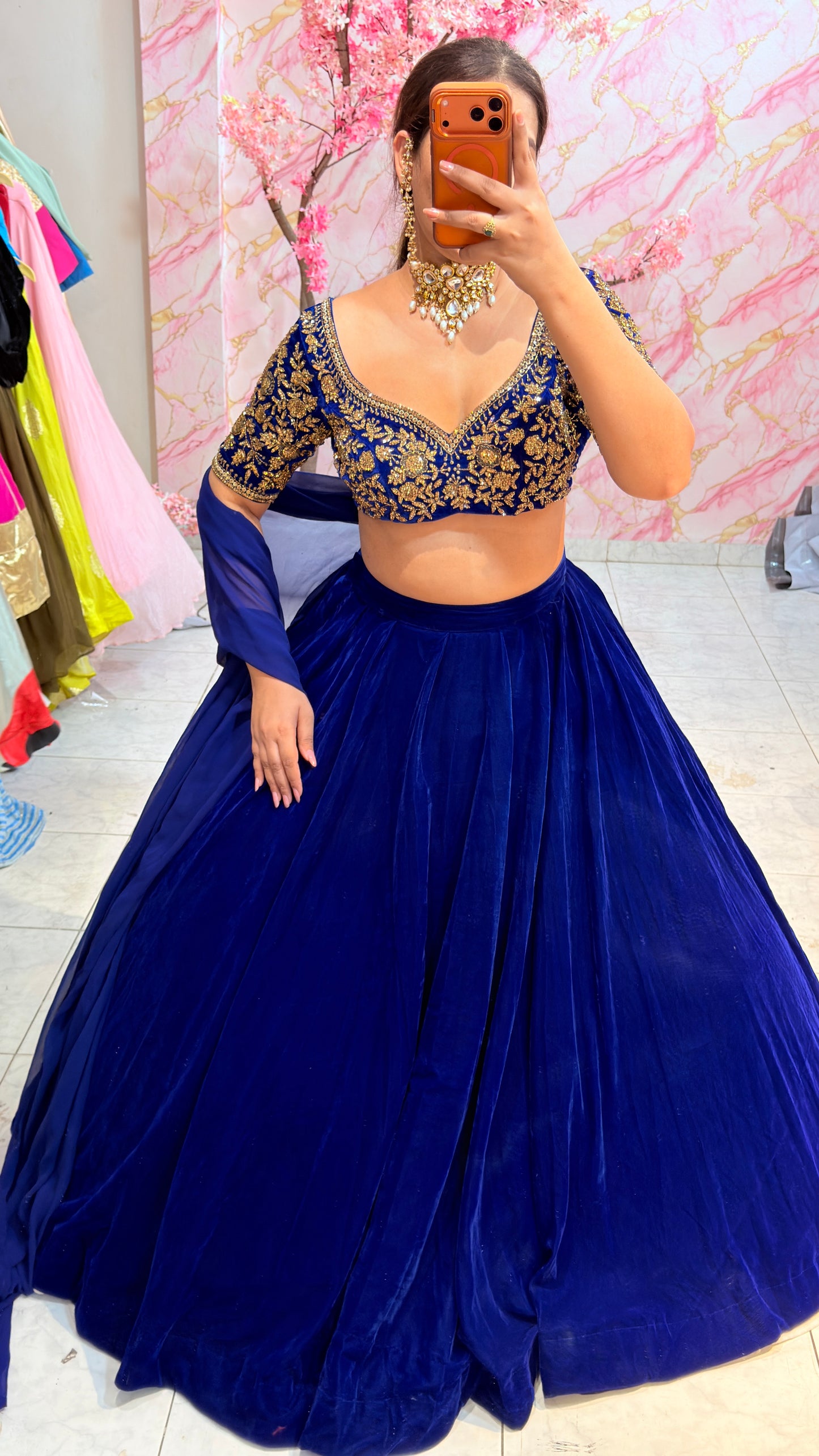 Embellished wedding lehenga 4062