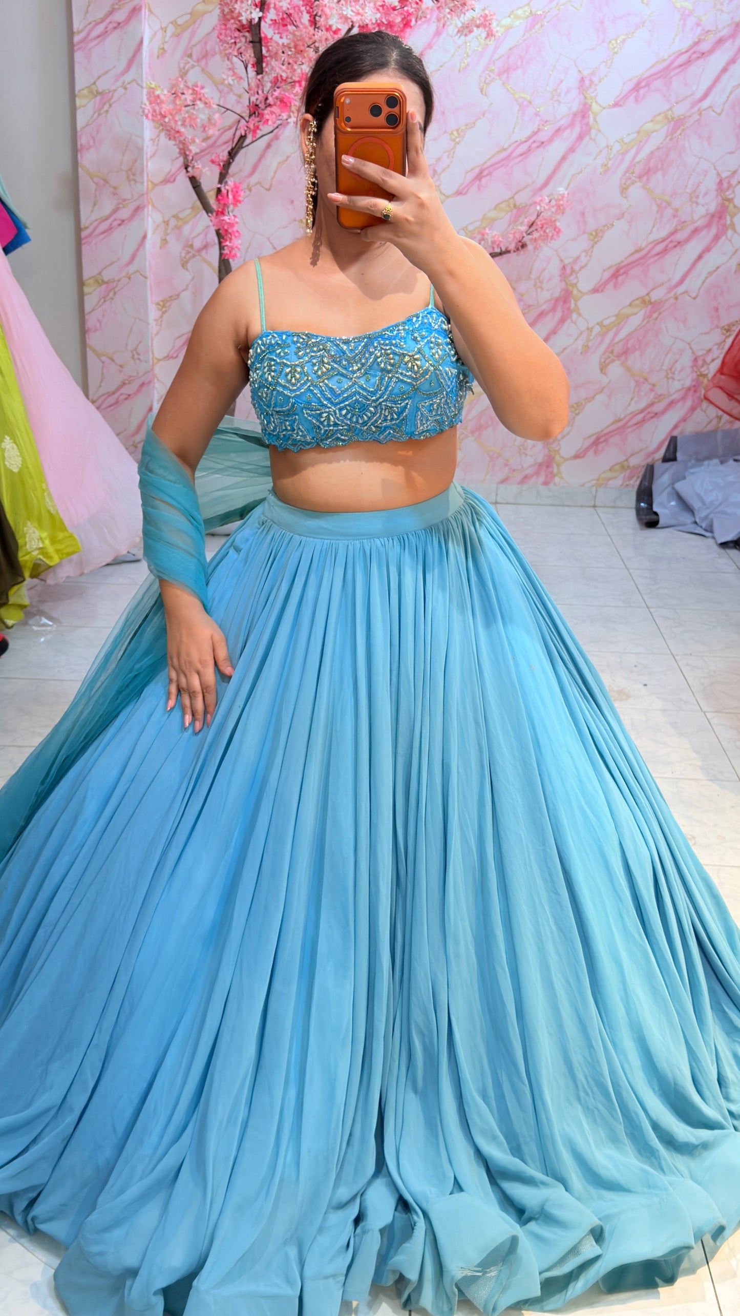 Embellished wedding lehenga 4059