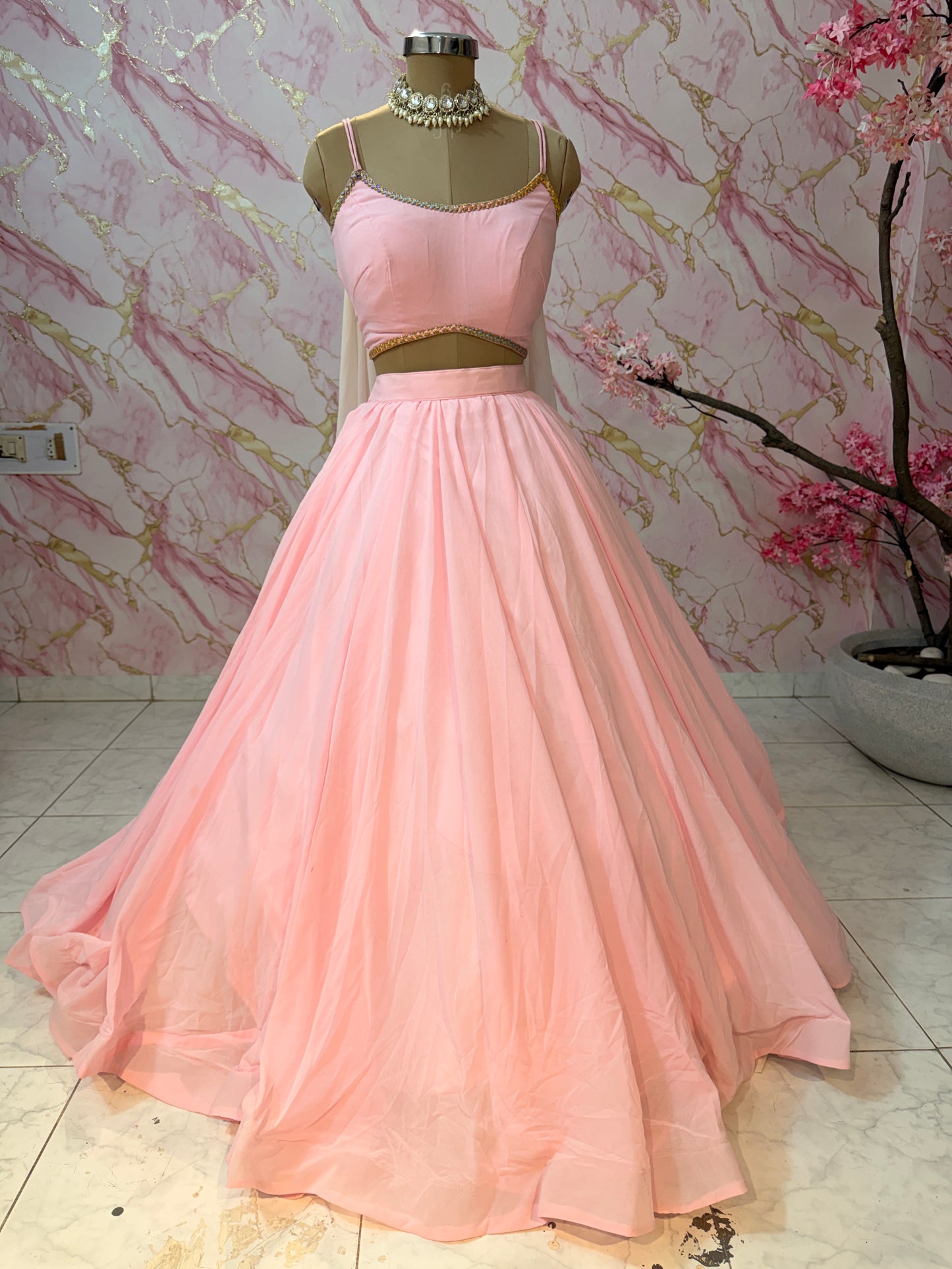 Embellished wedding lehenga 4126