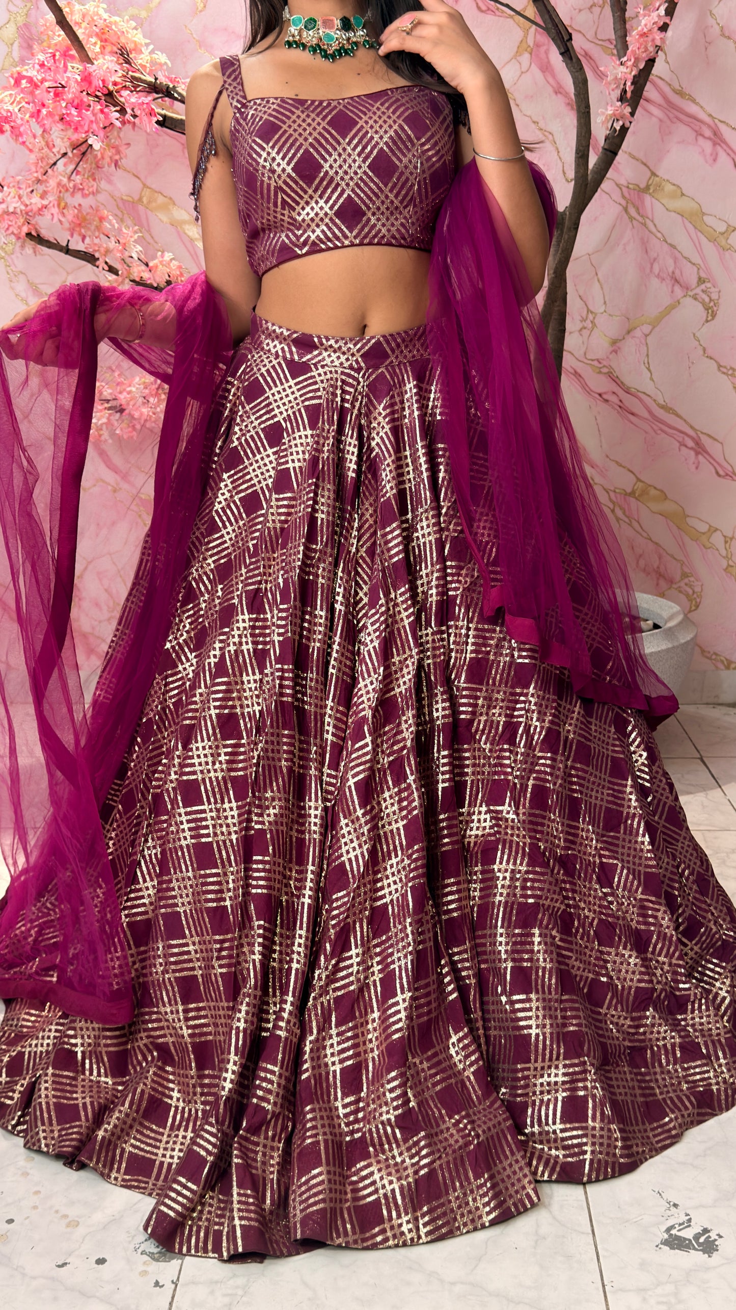 Flairy wedding lehenga 4015