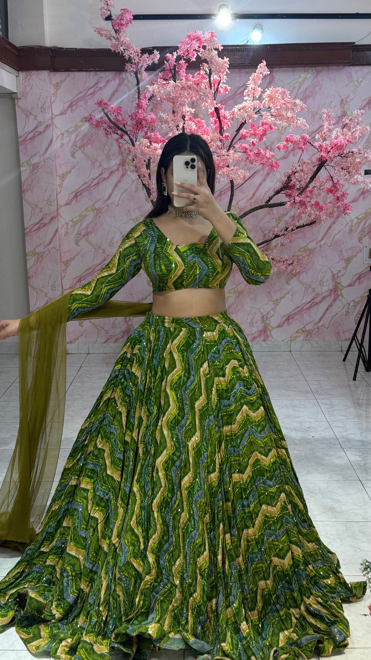 Beautiful flairy lehenga 360