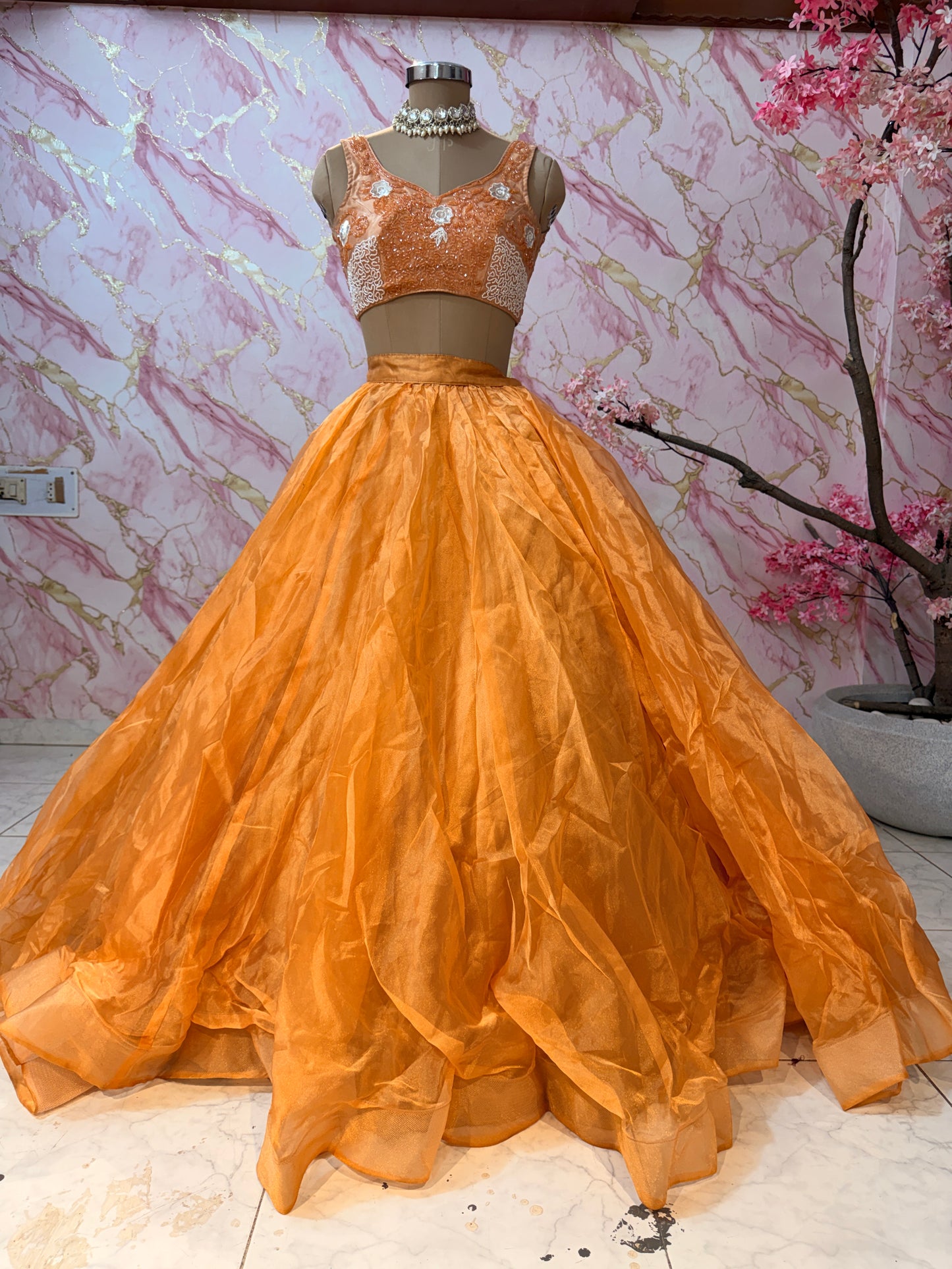 Embellished wedding lehenga 4132