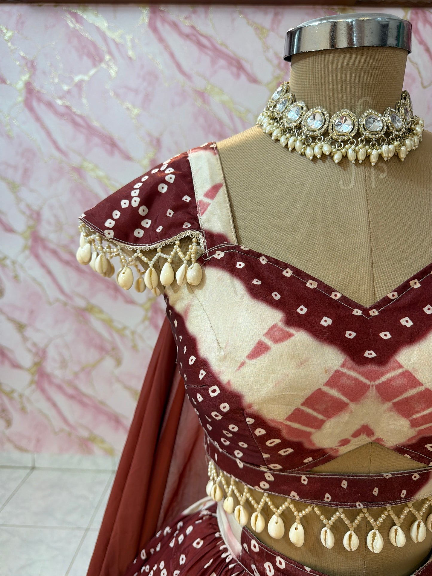 Embellished wedding lehenga 4088