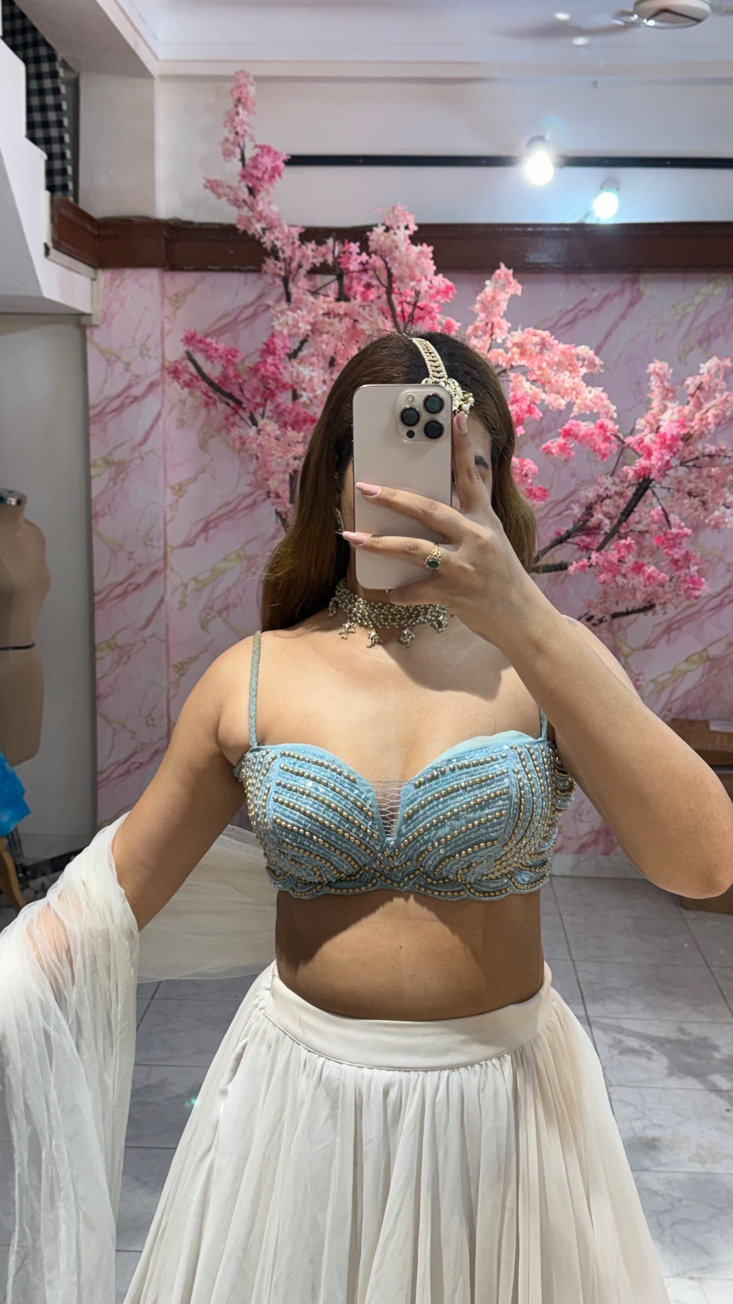 mermaid blouse lehenga 403