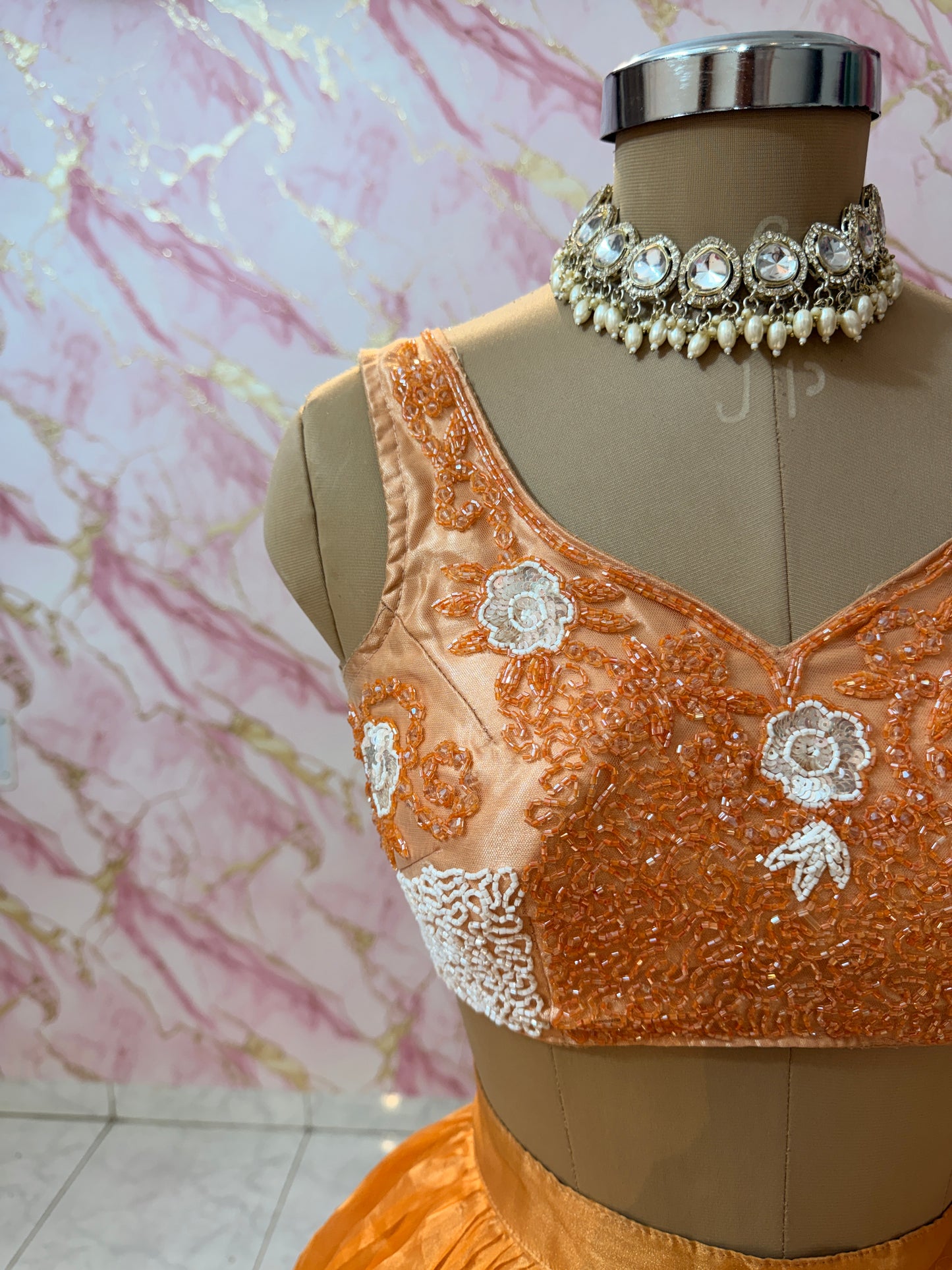 Embellished wedding lehenga 4132