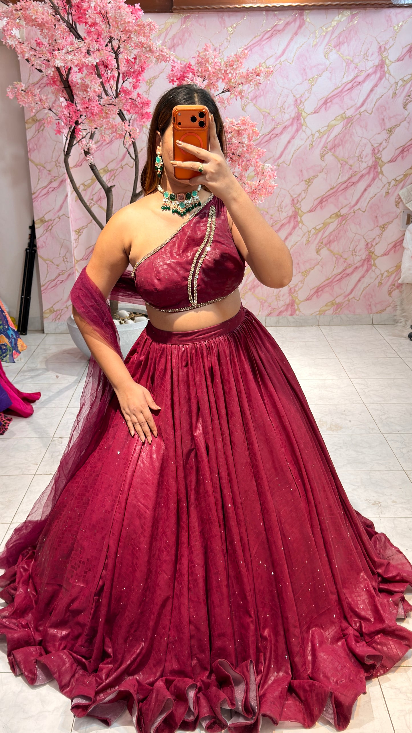 Embellished wedding lehenga 4026