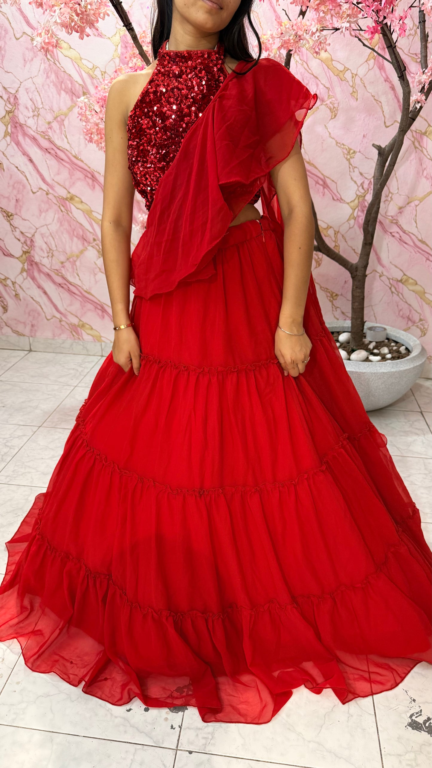 Embellished wedding lehenga 4048