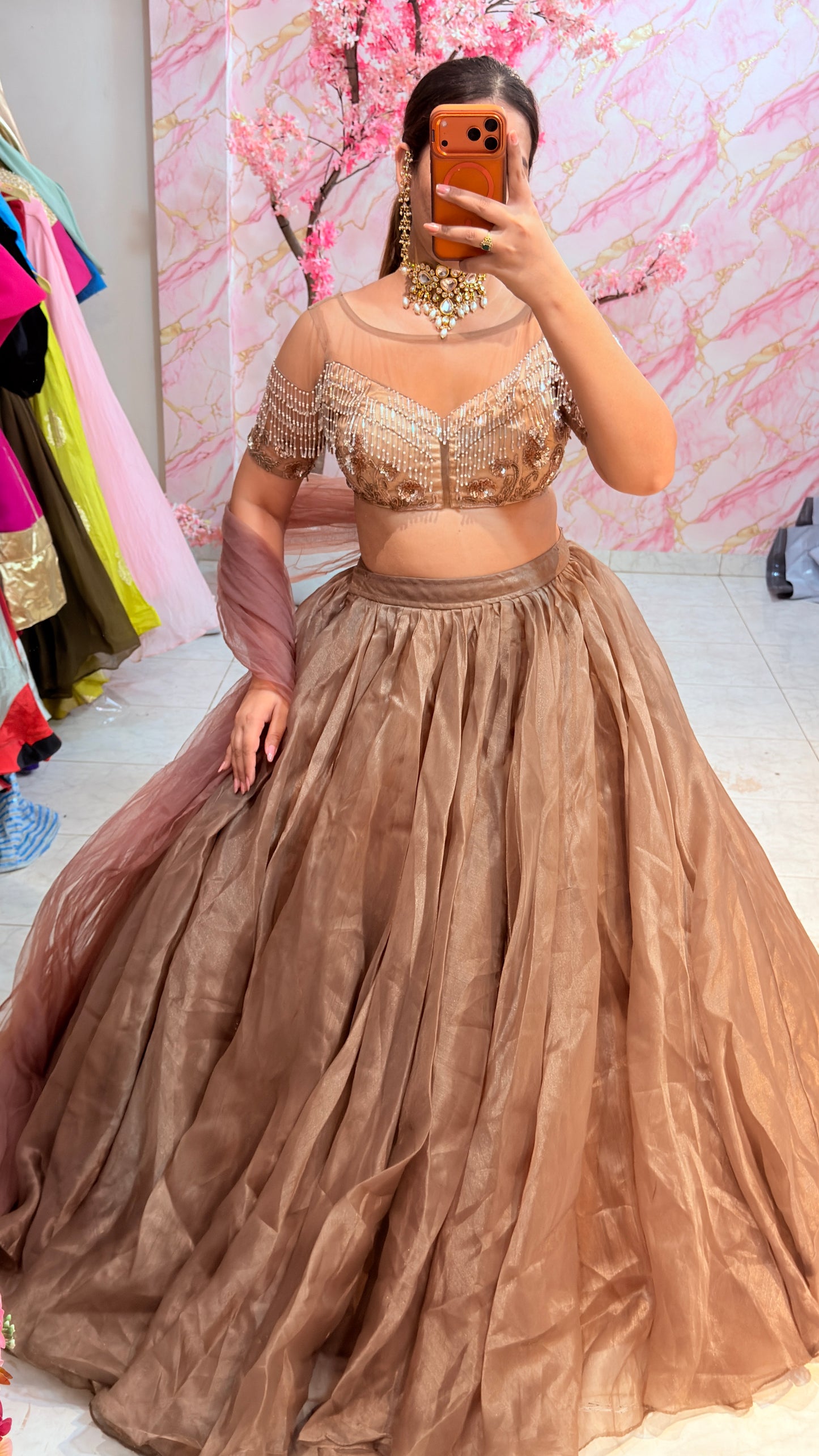 Embellished wedding lehenga 4061