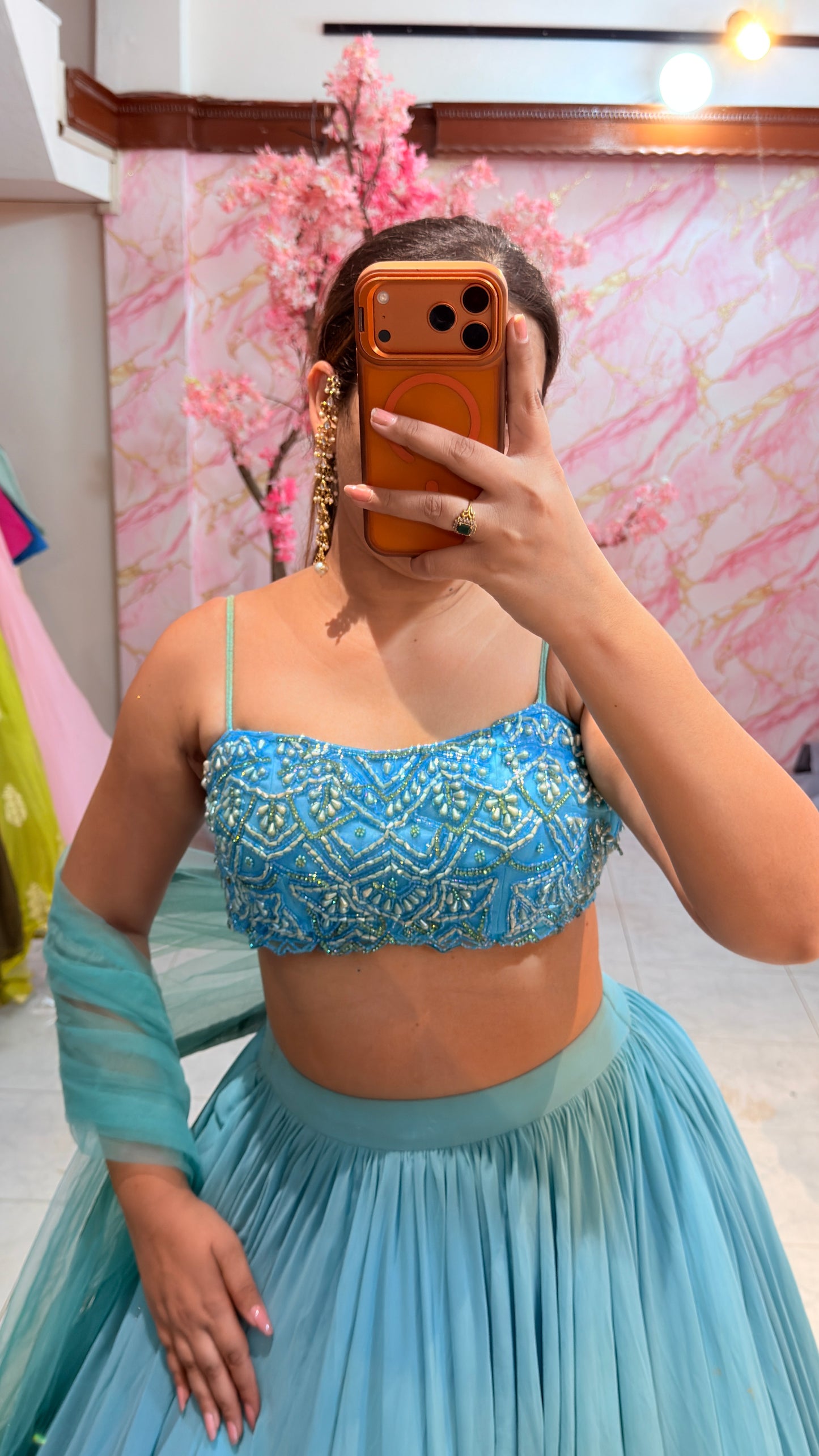 Embellished wedding lehenga 4059