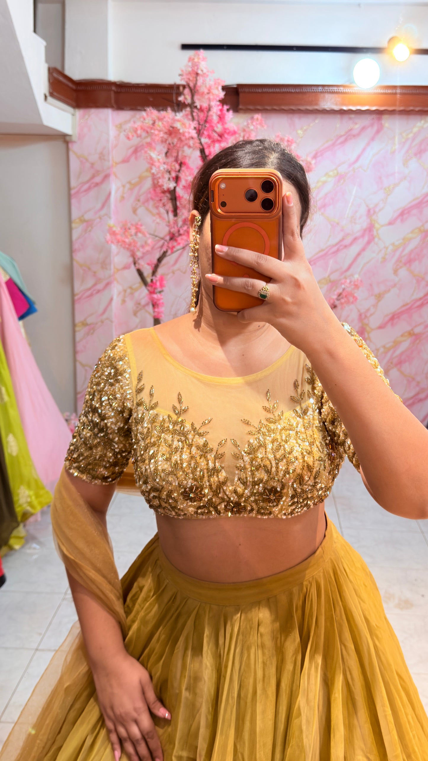 Embellished wedding lehenga 4075