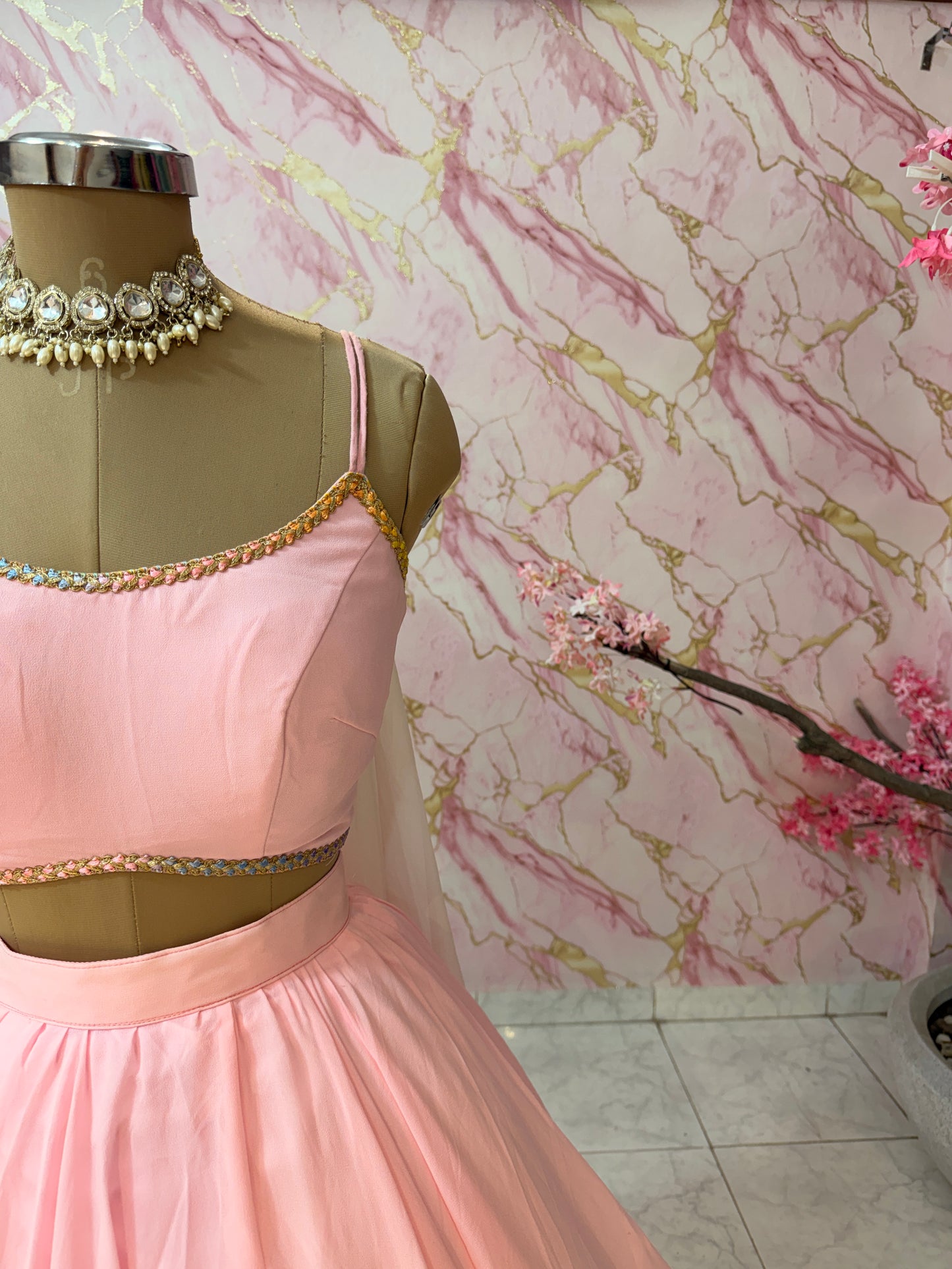 Embellished wedding lehenga 4126